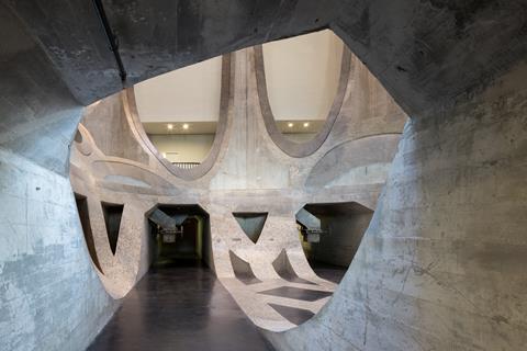 Heatherwick's Zeitz MOCAA - view of atrium from tunnel